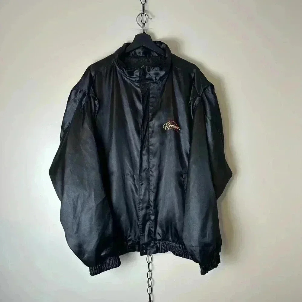 Vintage Riviera Hotel And Casino Satin Jacket  Size XXL
